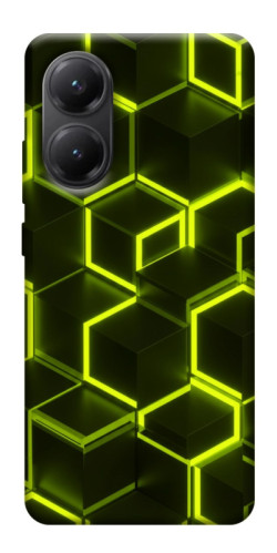 Чехол itsPrint Neon hexagon для Xiaomi Poco X7 Pro