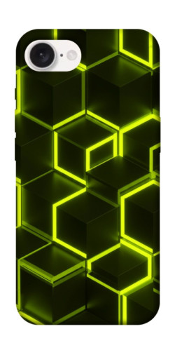 Чехол itsPrint Neon hexagon для Apple iPhone 16e (6.1")