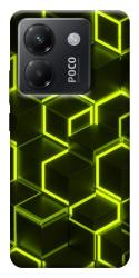 Чехол itsPrint Neon hexagon для Xiaomi Poco M7 Pro 5G