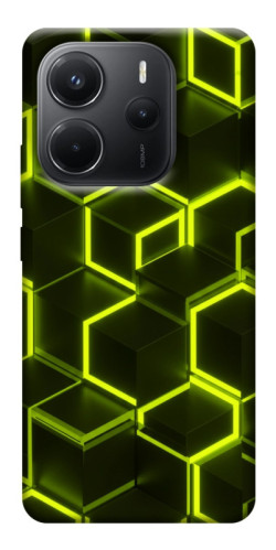 Чехол itsPrint Neon hexagon для Xiaomi Redmi Note 14 4G (Int. version)