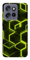 Чехол itsPrint Neon hexagon для Motorola Edge 50 Neo