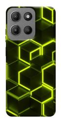 Чехол itsPrint Neon hexagon для Motorola Moto G15 4G