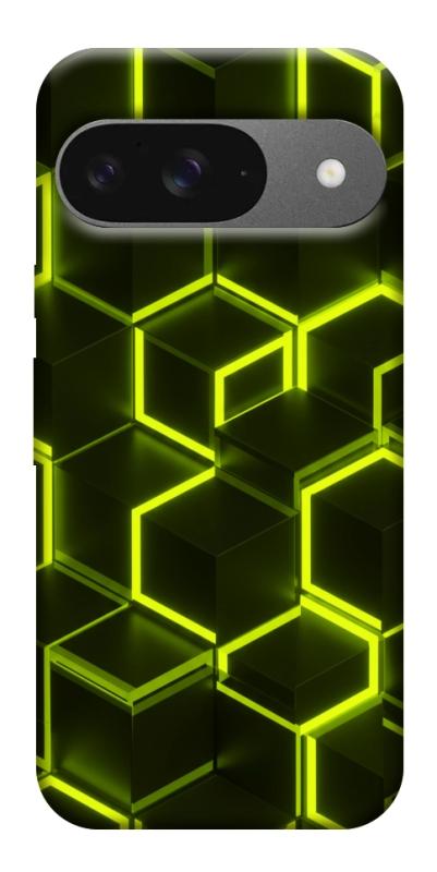 Чохол itsPrint Neon hexagon для Google Pixel 10, паттерн, купити оптом з доставкою
