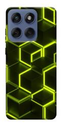 Чехол itsPrint Neon hexagon для Motorola Edge 60 Fusion