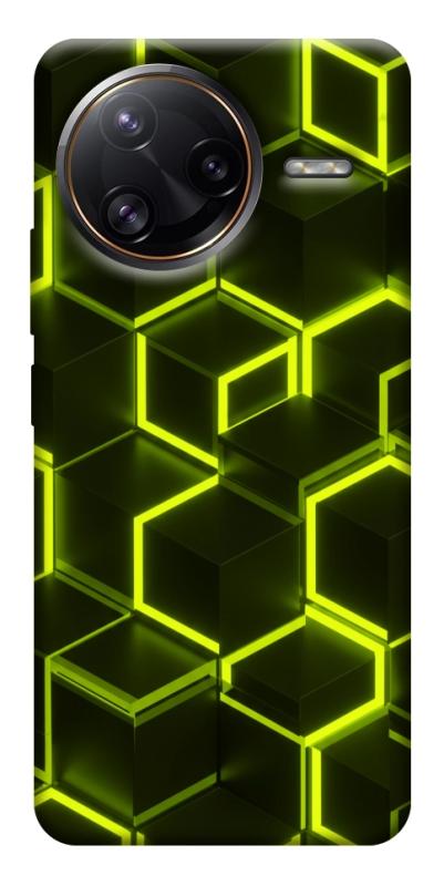 Чехол itsPrint Neon hexagon для Xiaomi Poco F7, паттерн, купить оптом с доставкой