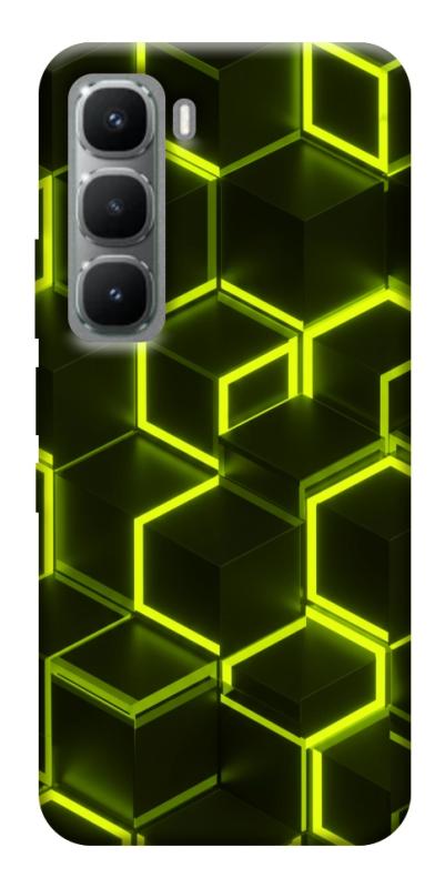 Чехол itsPrint Neon hexagon для Infinix Hot 60 Pro, паттерн, купить оптом с доставкой