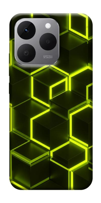 Чехол itsPrint Neon hexagon для Realme 15T, паттерн, купить оптом с доставкой