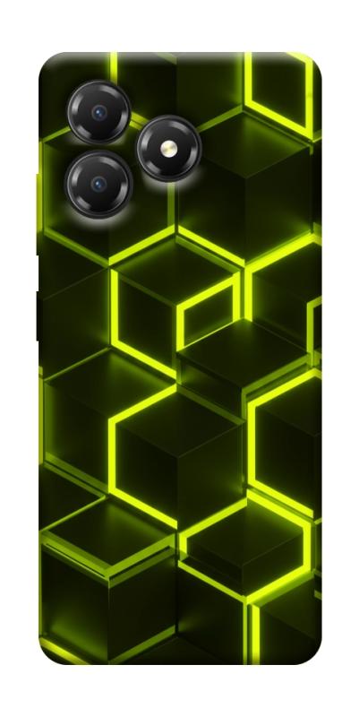 Чохол itsPrint Neon hexagon для ZTE Blade A36, паттерн, купити оптом з доставкою