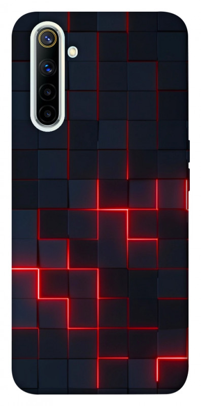 Чехол itsPrint Кибер сетка для Realme 6, паттерн, купить оптом с доставкой