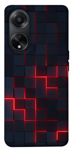 Чехол itsPrint Кибер сетка для Oppo A58 4G