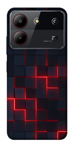 Чехол itsPrint Кибер сетка для ZTE Blade A54 4G