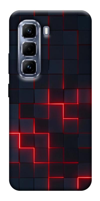 Чехол itsPrint Кибер сетка для Infinix Hot 50 Pro, паттерн, купить оптом с доставкой