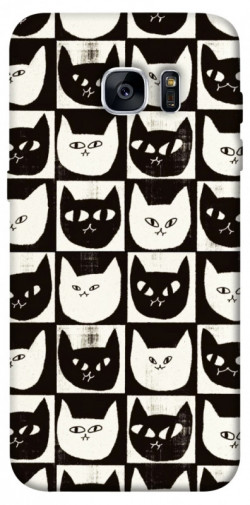 Чехол itsPrint Кошачьи шахматы для Samsung G935F Galaxy S7 Edge