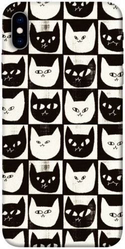 Чохол itsPrint Котячі шахи для Apple iPhone X (5.8")
