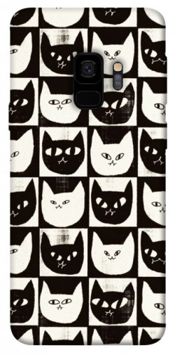 Чехол itsPrint Кошачьи шахматы для Samsung Galaxy S9