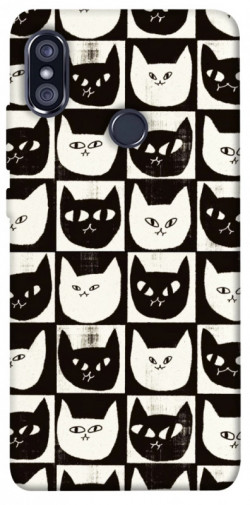Чехол itsPrint Кошачьи шахматы для Xiaomi Redmi Note 5 Pro / Note 5 (AI Dual Camera)