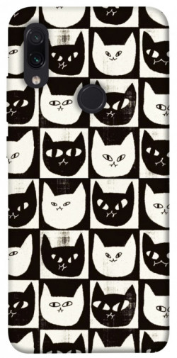 Чехол itsPrint Кошачьи шахматы для Xiaomi Redmi Note 7 / Note 7 Pro / Note 7s