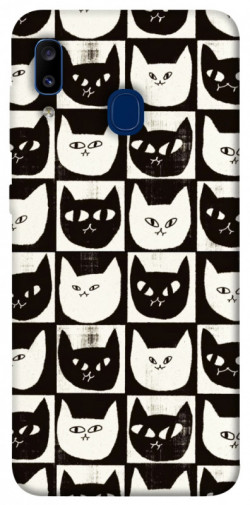 Чехол itsPrint Кошачьи шахматы для Samsung Galaxy A20 / A30