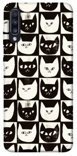 Чехол itsPrint Кошачьи шахматы для Samsung Galaxy A70 (A705F)