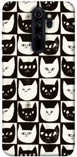 Чехол itsPrint Кошачьи шахматы для Xiaomi Redmi Note 8 Pro