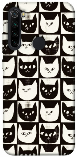 Чехол itsPrint Кошачьи шахматы для Xiaomi Redmi Note 8