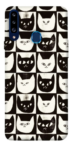 Чехол itsPrint Кошачьи шахматы для Samsung Galaxy A20s