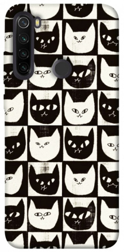 Чехол itsPrint Кошачьи шахматы для Xiaomi Redmi Note 8T