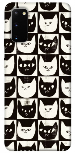 Чехол itsPrint Кошачьи шахматы для Samsung Galaxy S20
