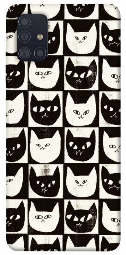 Чехол itsPrint Кошачьи шахматы для Samsung Galaxy A51