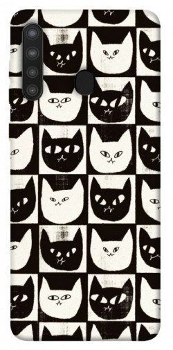 Чехол itsPrint Кошачьи шахматы для Samsung Galaxy A21