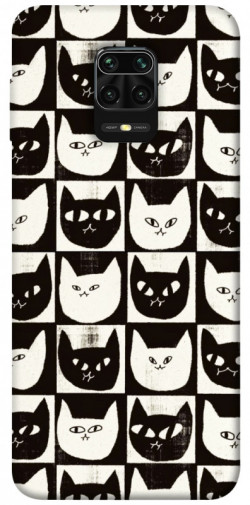 Чехол itsPrint Кошачьи шахматы для Xiaomi Redmi Note 9s / Note 9 Pro / Note 9 Pro Max