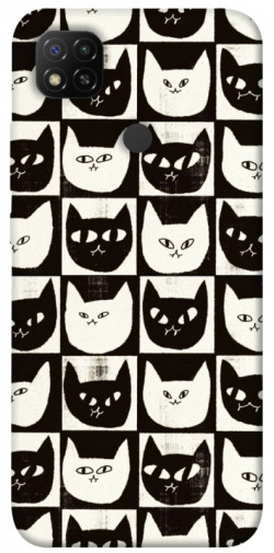 Чехол itsPrint Кошачьи шахматы для Xiaomi Redmi 9C