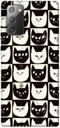 Чехол itsPrint Кошачьи шахматы для Samsung Galaxy Note 20