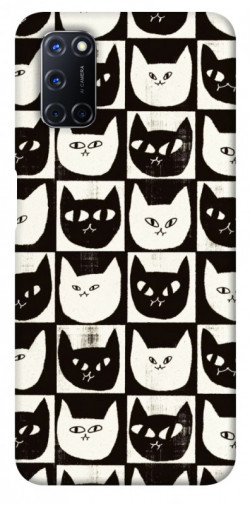 Чехол itsPrint Кошачьи шахматы для Oppo A52 / A72 / A92