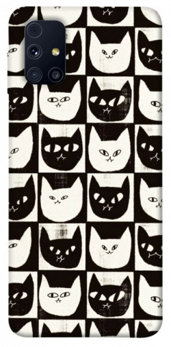 Чехол itsPrint Кошачьи шахматы для Samsung Galaxy M31s