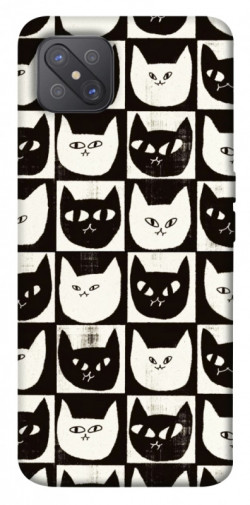 Чехол itsPrint Кошачьи шахматы для Oppo A92s