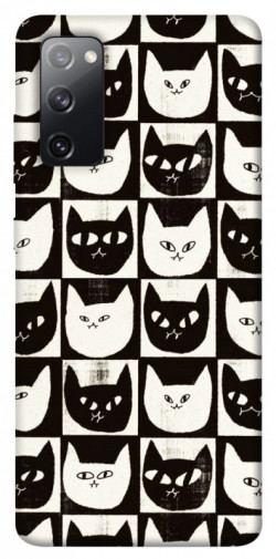 Чехол itsPrint Кошачьи шахматы для Samsung Galaxy S20 FE