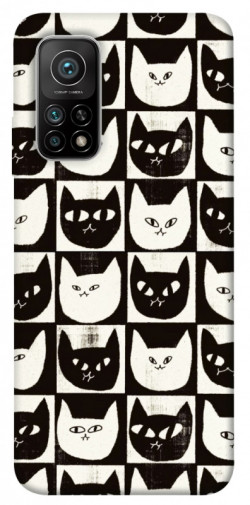 Чехол itsPrint Кошачьи шахматы для Xiaomi Mi 10T
