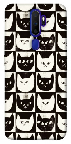 Чехол itsPrint Кошачьи шахматы для Oppo A5 (2020) / Oppo A9 (2020)