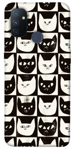 Чохол itsPrint Котячі шахи для OnePlus Nord N100