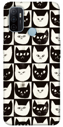 Чехол itsPrint Кошачьи шахматы для Oppo A53 / A32 / A33
