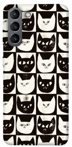 Чехол itsPrint Кошачьи шахматы для Samsung Galaxy S21