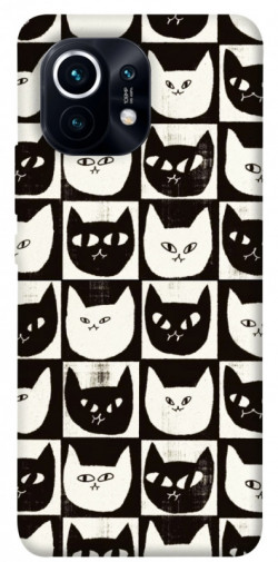 Чехол itsPrint Кошачьи шахматы для Xiaomi Mi 11