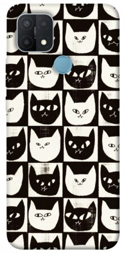 Чехол itsPrint Кошачьи шахматы для Oppo A15s / A15
