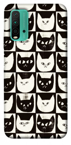 Чехол itsPrint Кошачьи шахматы для Xiaomi Redmi Note 9 4G / Redmi 9 Power / Redmi 9T