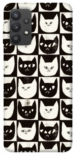 Чехол itsPrint Кошачьи шахматы для Samsung Galaxy A32 (A325F) 4G