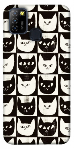 Чехол itsPrint Кошачьи шахматы для Infinix Hot 10 Lite