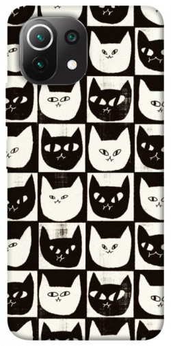 Чехол itsPrint Кошачьи шахматы для Xiaomi Mi 11 Lite