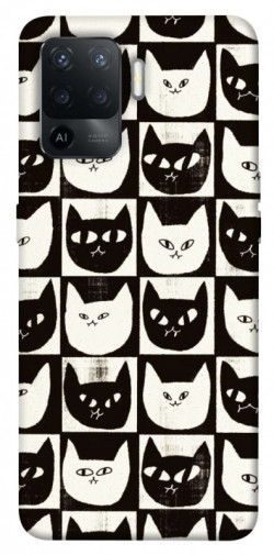 Чехол itsPrint Кошачьи шахматы для Oppo Reno 5 Lite