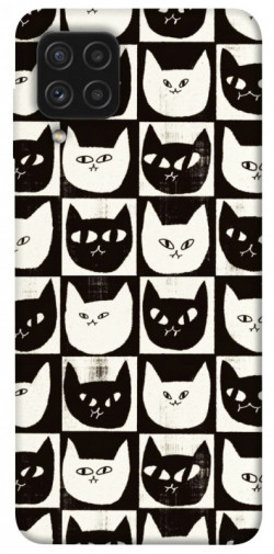 Чехол itsPrint Кошачьи шахматы для Samsung Galaxy A22 4G